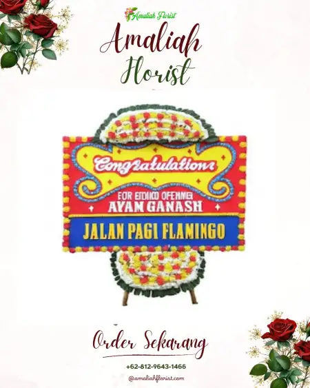 Sewa Papan Bunga Menjer